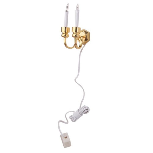 Double-headed Candle Sconces Wall Light Miniature Doll House Accessory