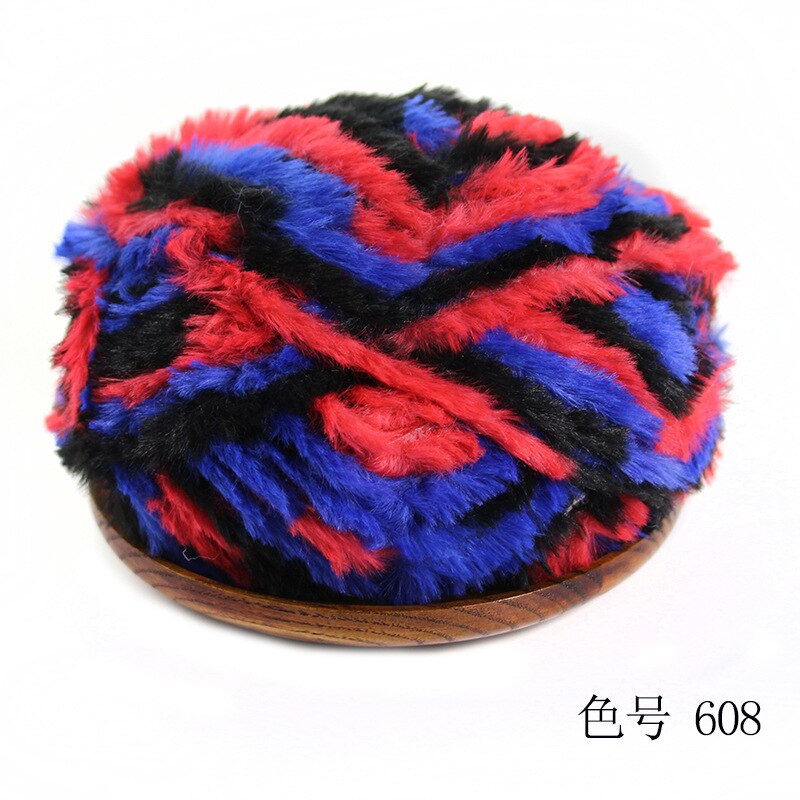 Outai Park of 5 Wool Fur-like Thread Diy Wool Ball Hand-knitted Sweater Thread Special Fancy Yarn Crochet Knitting Braids: 19