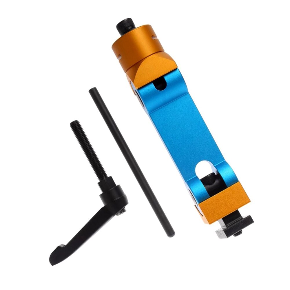 Locator Tool Universele Verstelbare Aluminium Molen Machines Werk Stop Locator Tool Deel Werkstuk Houtbewerking Hand Levert: Blue