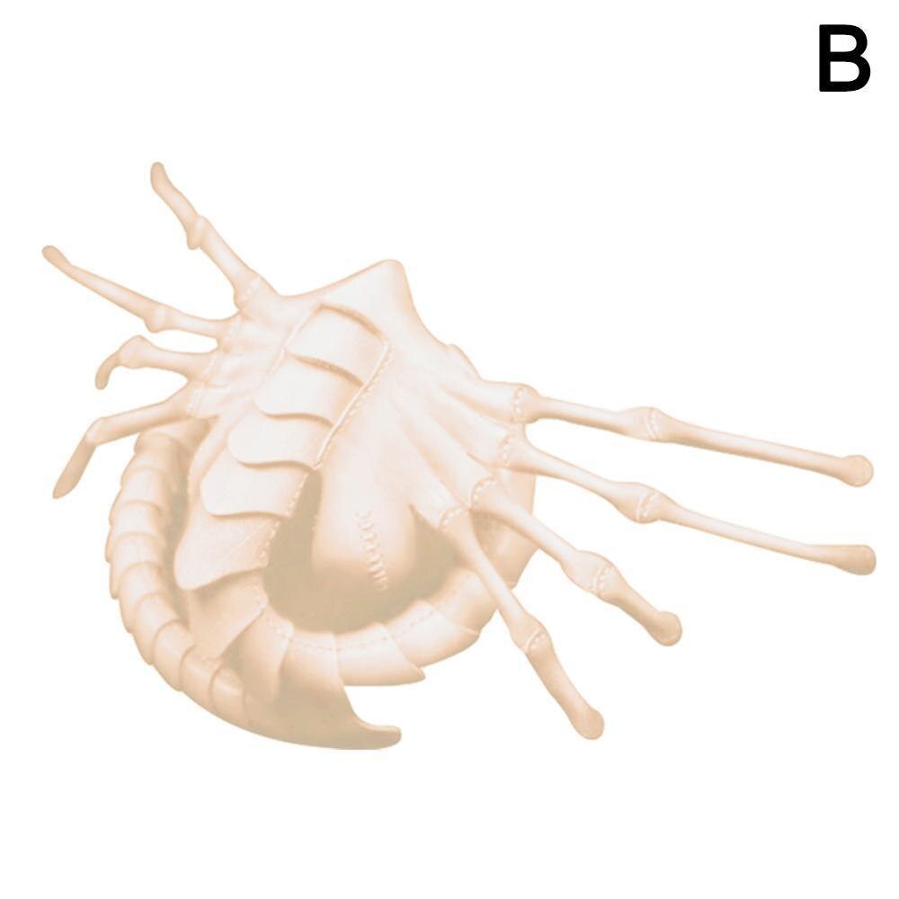 Horror Prop Rubber Scary Half Face Facehugger Scorpion Mask Scary Scorpion Mask Halloween: B