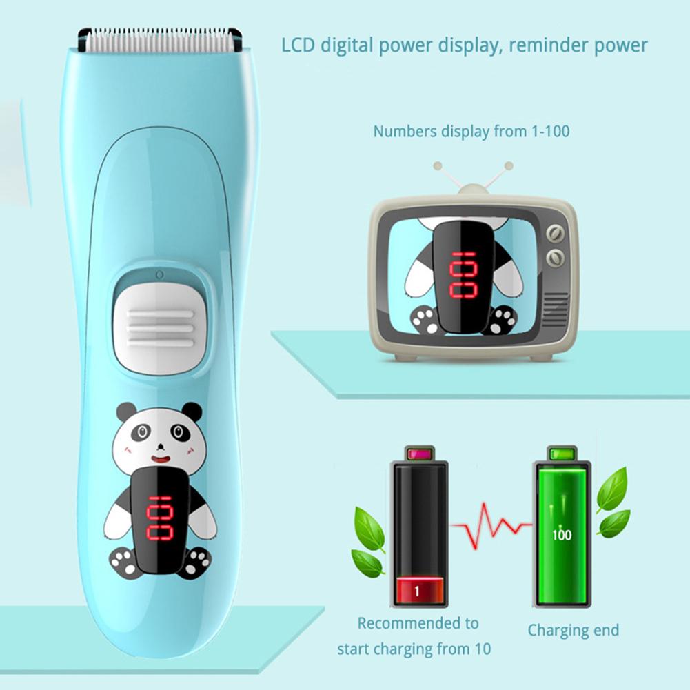 Hair Clipper Set For Children USB Rechargeable Durable Electric Hair Cutter Trimmer With 3PCS Guide Combs