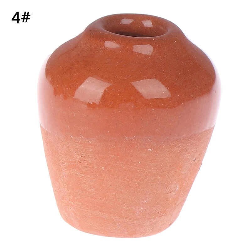 2.5 centimetri FAI DA TE Casa di Bambola Fatta A Mano Da Cucina in Ceramica Ornamento deco Vaso miniatura Casa Delle Bambole 1:12 mini Vaso di Ceramica: D