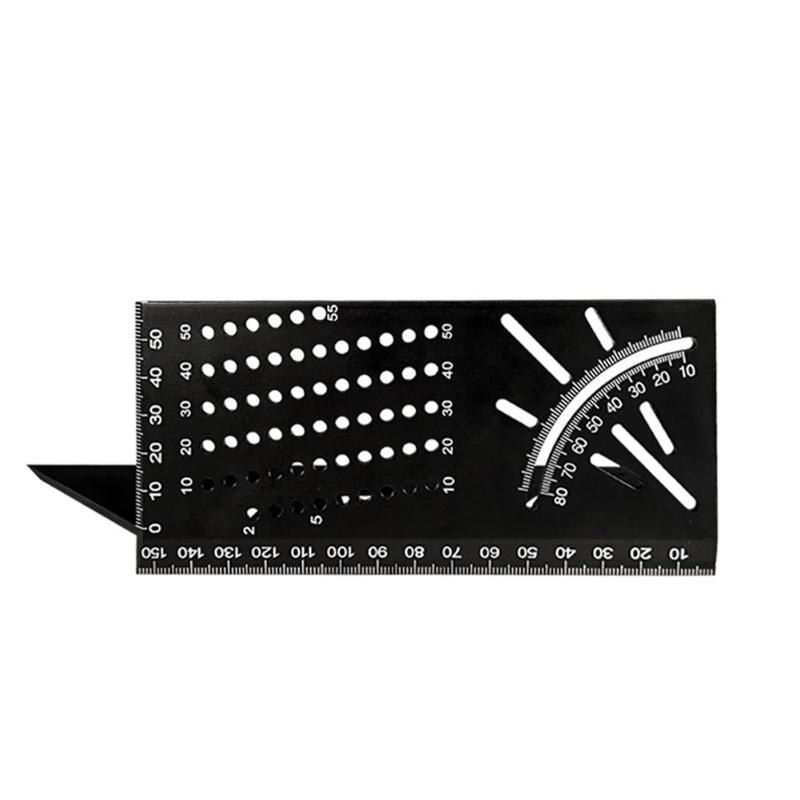 Angle Ruler Gauge Tool 45 Degrees 90 Degrees Angle Measurement Woodworking Supplies. Aluminum Alloy Line Ruler