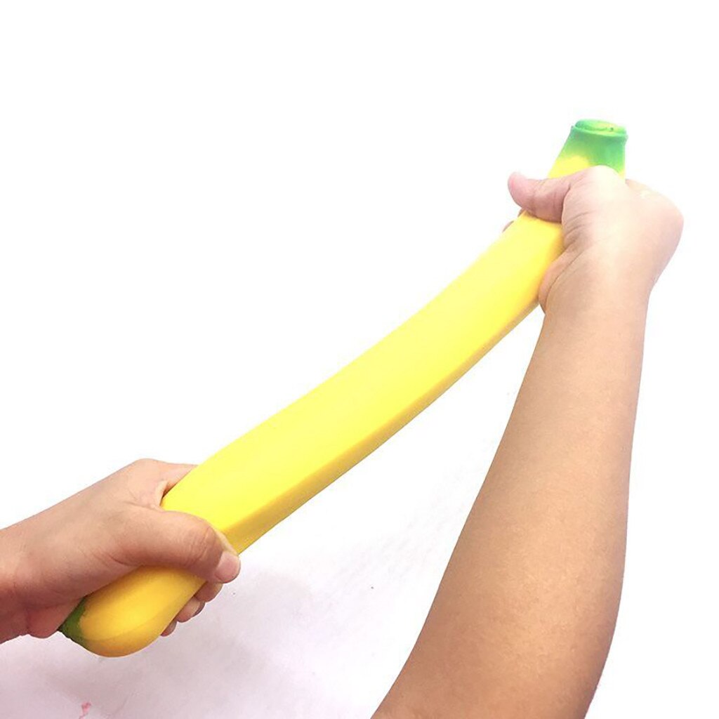 Fidget Toys Jumbo Banana Stress Reliever Scented Super Slow Rising Squishy Squeeze Toy Big Size Kids Toys Zabawki Antysresowe
