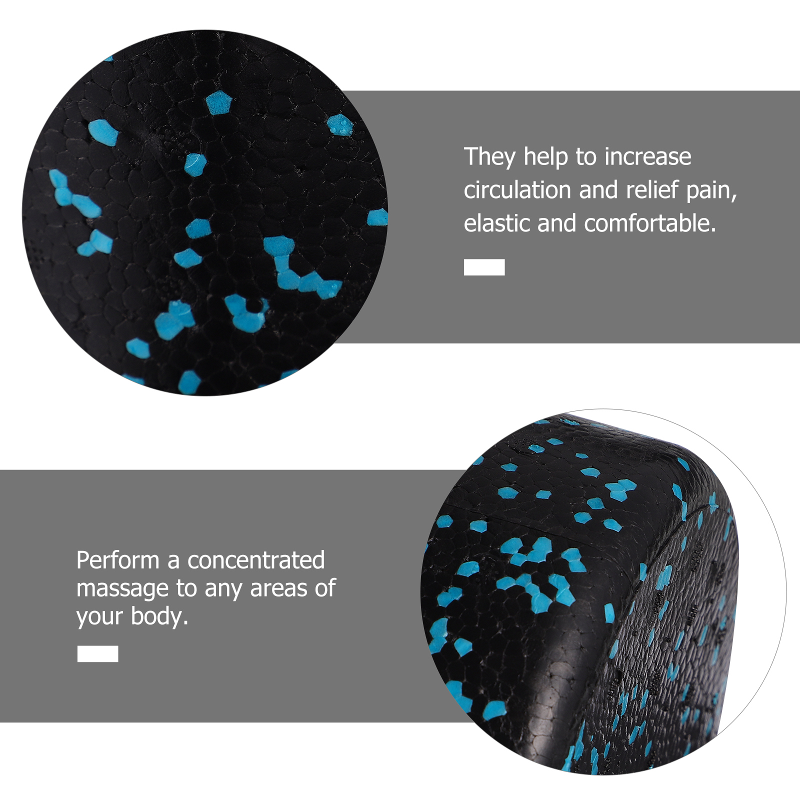 1Pc Practical Fitness Body Yoga Roller Smooth Surface Yoga Roller