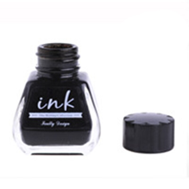 1 Bottle Pure Colorful 30ml Fountain Pen Ink Non-carbon Refilling Inks Stationery School Office Supplies: 12