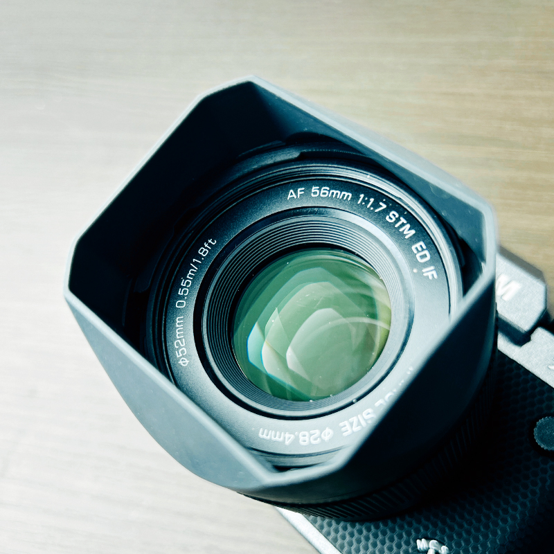 Voor viltro af 56 mmf 1.7 xf xf-vatting camera vierkante zonnekap lenskap lensdop