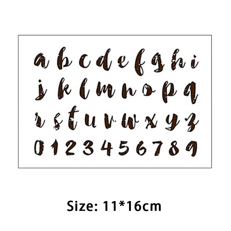 Klar Stempel für DIY Scrapbooking Karte Russische Alphabet transparent Gummi Briefmarken Machen Fotoalbum Handwerk Dekoration: Burgund