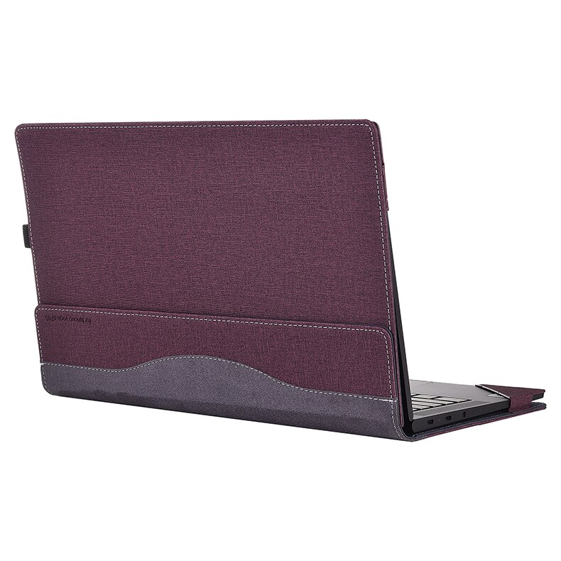 Laptop Case For HP ENVY X360 Convertible 15-ed Series 15.6 Inch Split Portable PU Leather Protective Cover Laptop Sleeve: wine red