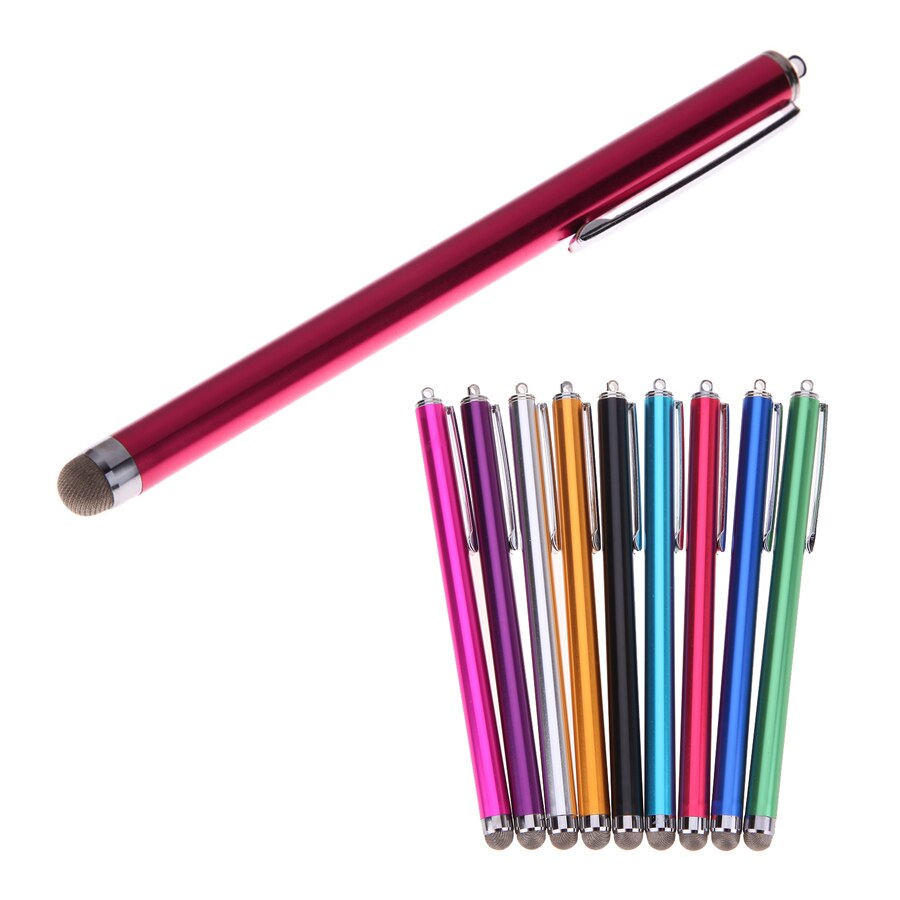 Univers metal metal mikrofiber stylus tip touch screen mini pen til iphone / ipad / samsung / smartphone / tablet pc computer