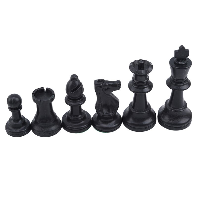 Chess Pieces 8.5cm King Chessmen Adult Child Plastic Chess Figures Tournament Game Toy Backgammon 1 Set Safety Toys