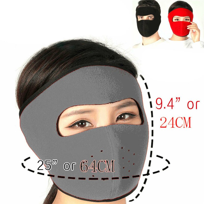 Winter Warm Mask Heating Thickened Fleece Mask Earmuffs For Women Men Outdoor Windproof Dustproof Face Ear Protection Full Masks