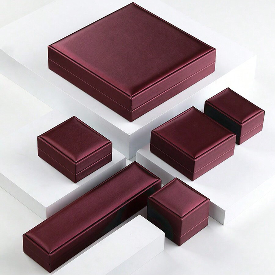 6 Styles Available PU Jewelry Box Suit for Necklace Ring Pendant Bracelet Makeup Table Jewelry Storage Box