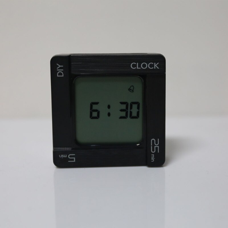 DIY Time Management Pomodoro Timer Square Alarm Clock Vibration Flashing Backlight Timer Reminder for