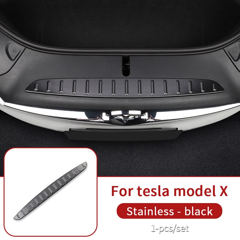 Frontskyddspanel för tesla modell x tillbehör tesla modell x interiör tillbehör: Svart 1 st