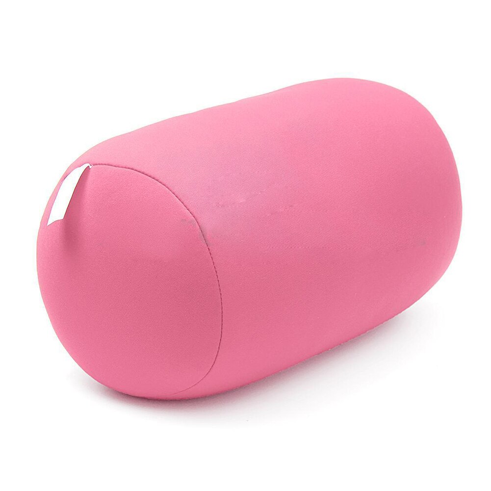 30cmx16cm Cylindrical pillow Micro Mini Microbead Back Cushion Roll Pillow Head Convenient Travel Pillow Bed Decoration