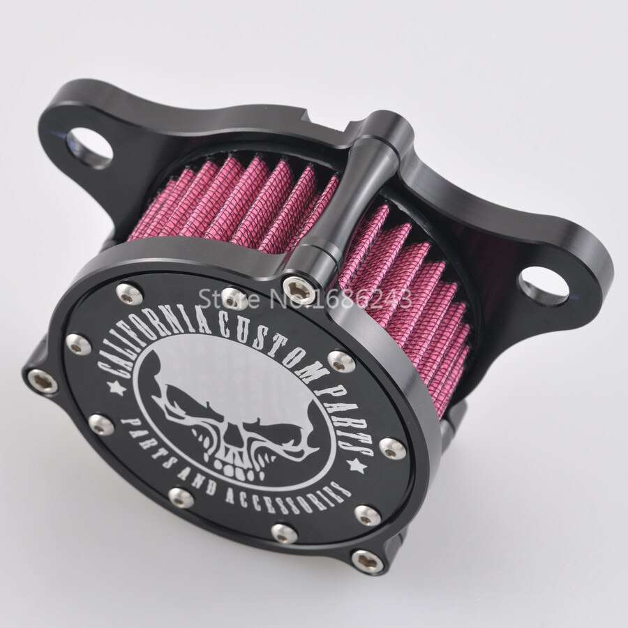 Aluminium Motorfiets Air Cleaner Intake Filter Systeem Kit Past Voor Harley Sportster XL883 XL1200 91 California Custom Onderdelen