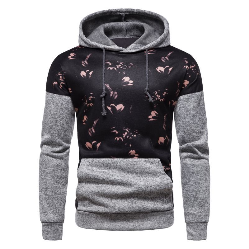 2021 jesienno-zimowa nowa męska moda codzienna drukowanie Plus rozmiar bluza z kapturem płaszcz bluzy bieganie Top trening Sudadera