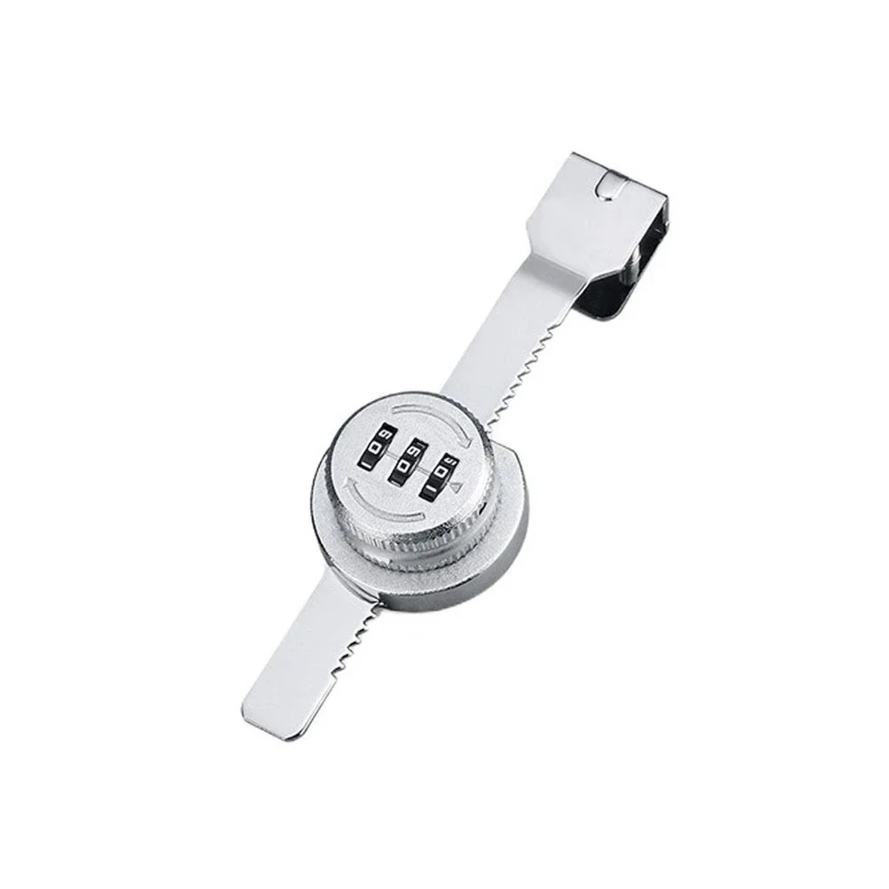 Glazen kast Wachtwoordslot Glazen schuifdeur Slot Opslag Vitrinekast Venster Dubbel open combinatieslot Hardware: Zilver