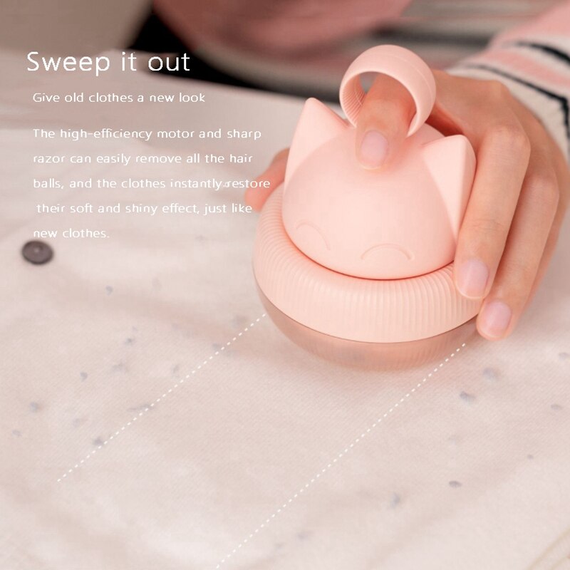 Elektrische Bal Trimmer Kleding Tondeuse Remover Draagbare Leuke Kat Vormige Smart Haarbal Verwijdering Voor Kleding