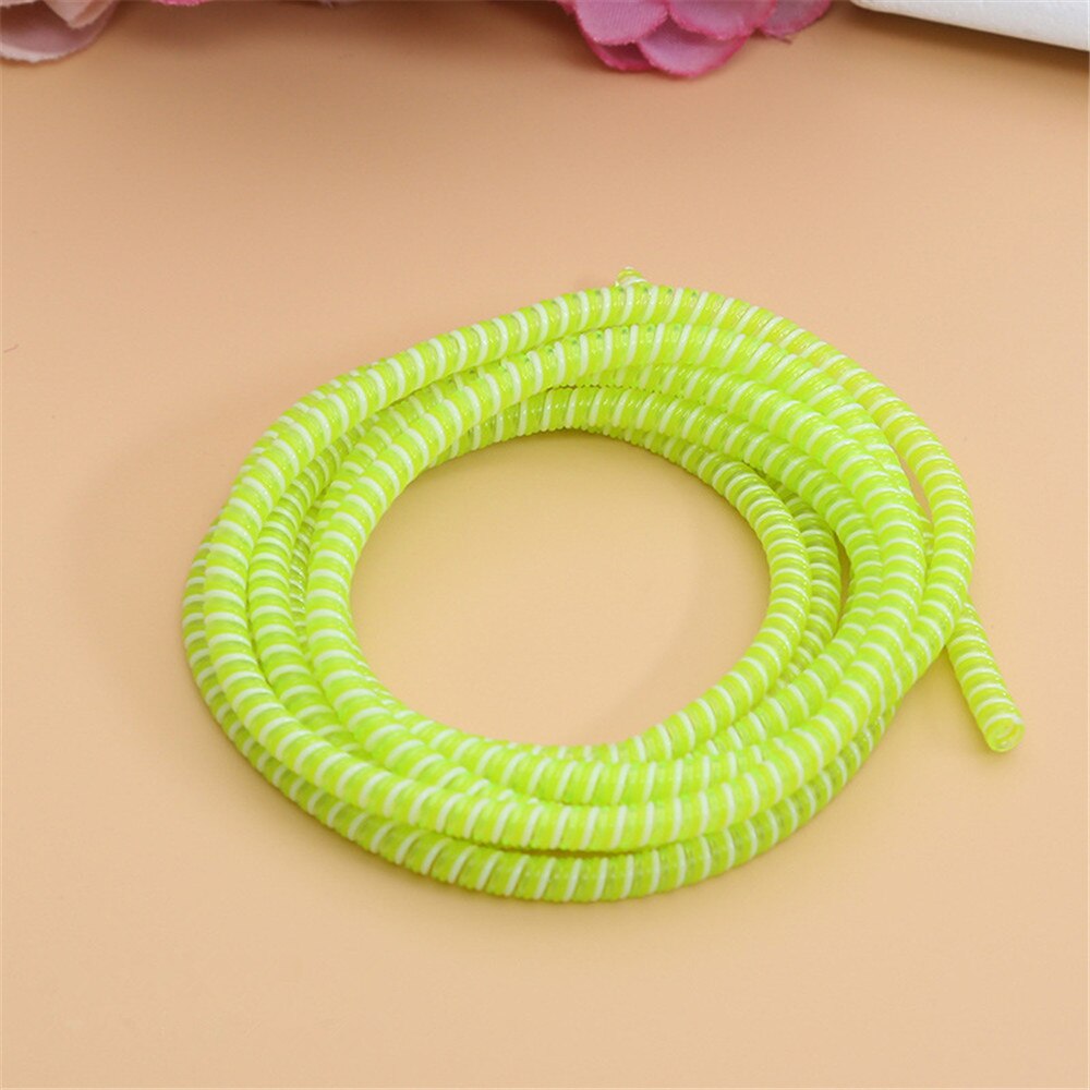1Pc kabel spiralny USB Protector dla Iphone słuchawki odporne na kurz Winder 1.4M Earpods ochrona liny wiosna sznurka słuchawki pokrywa: 6