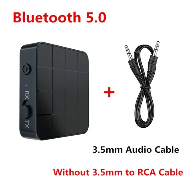 KN319 receptor transmisor Bluetooth 2 en 1 convertidor receptor de Audio estéreo adaptador inalámbrico con RCA 3,5 MM AUX para coche TV PC