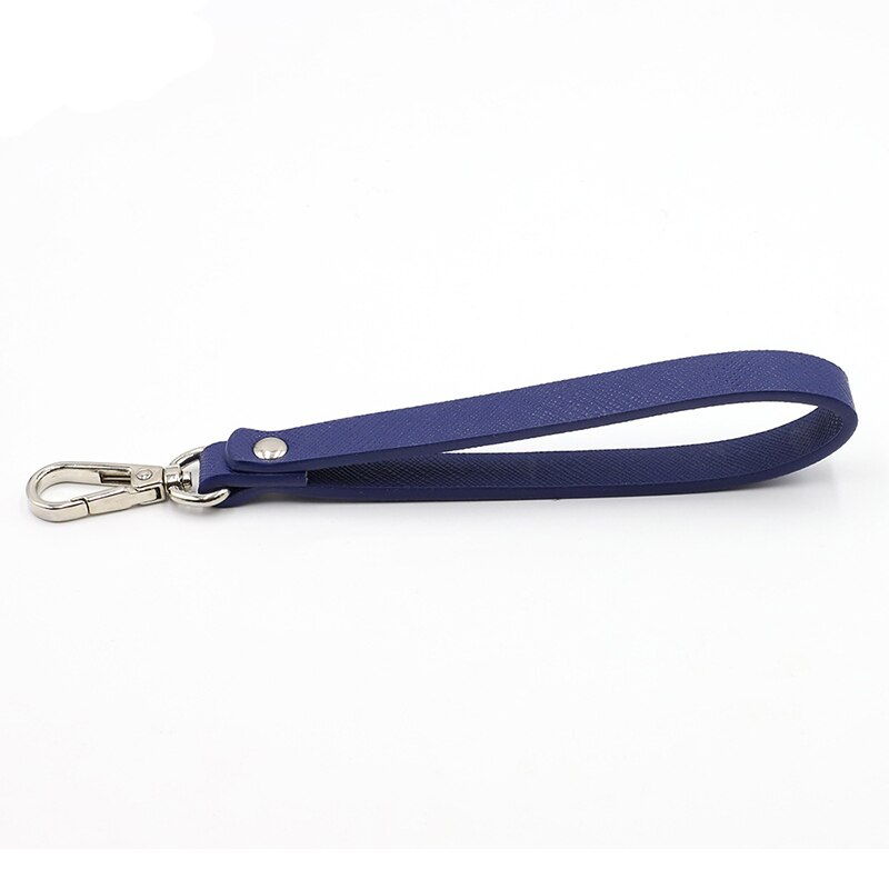 PU Wallet Strap Belt Portable Replacement Handbag Metal Bag Wrist Strap 19.5cm Short Purse Strap Bag Accessories: Blue