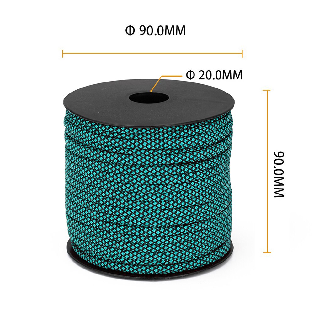 50M/164ft Paracord 7-Strand Parachute Cord Camping Draagbare Outdoor Elements Lanyard Tent Touw Voor Wandelen Camping: Blauw