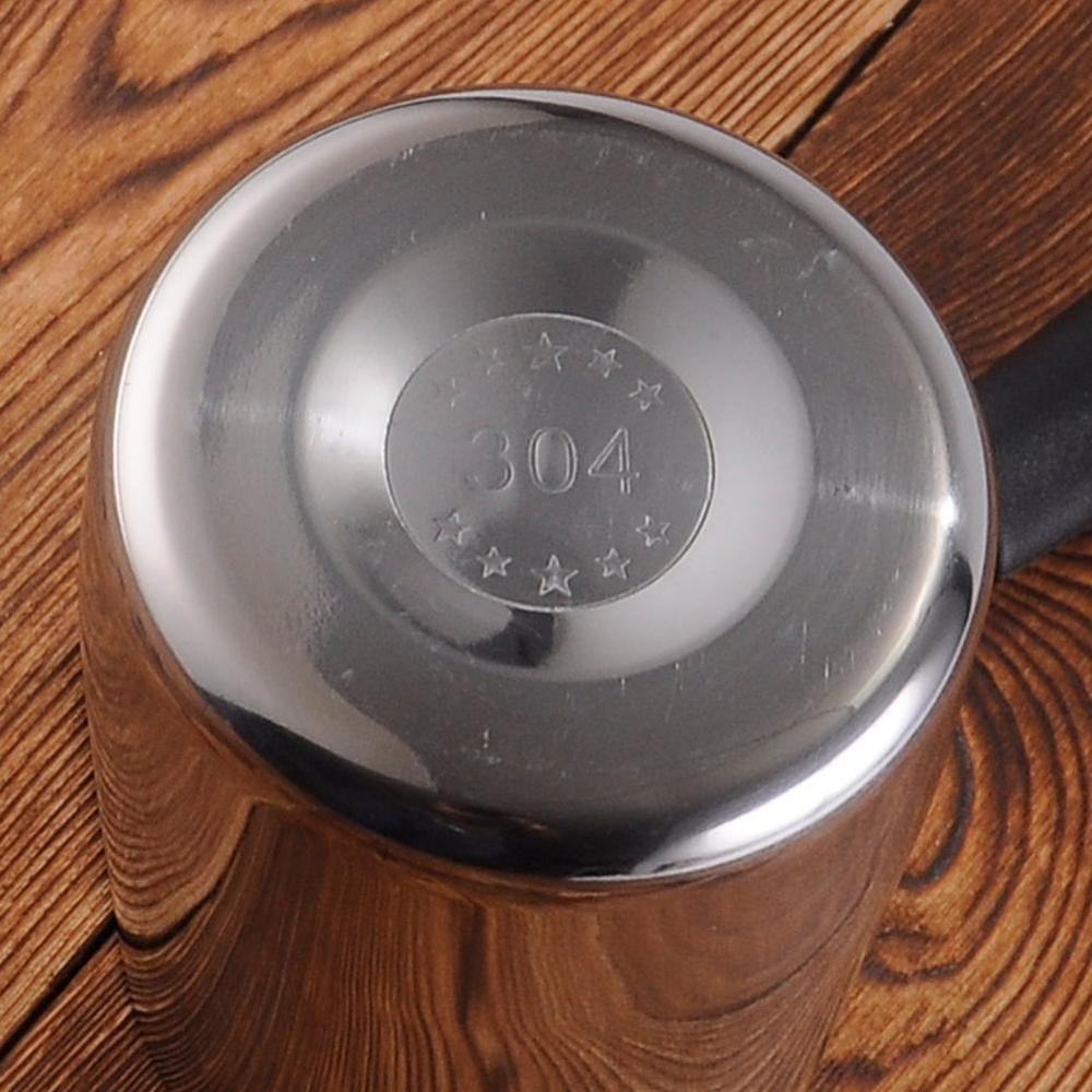 Espresso höyryävä kannu latte maito vaahdotuskannu vaha metallinen pannu kahvi kynttilän kahva pannu toroidi sula saippua sulaa pitkä kannu  j7 f 8