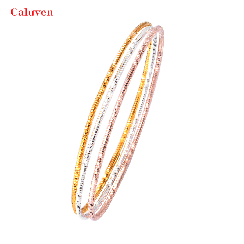 Nouveaux bracelets de dubaï africains pour femme or argent rose couleur bijoux éthiopiens bracelet en cuivre et bracelet bijoux de mariée
