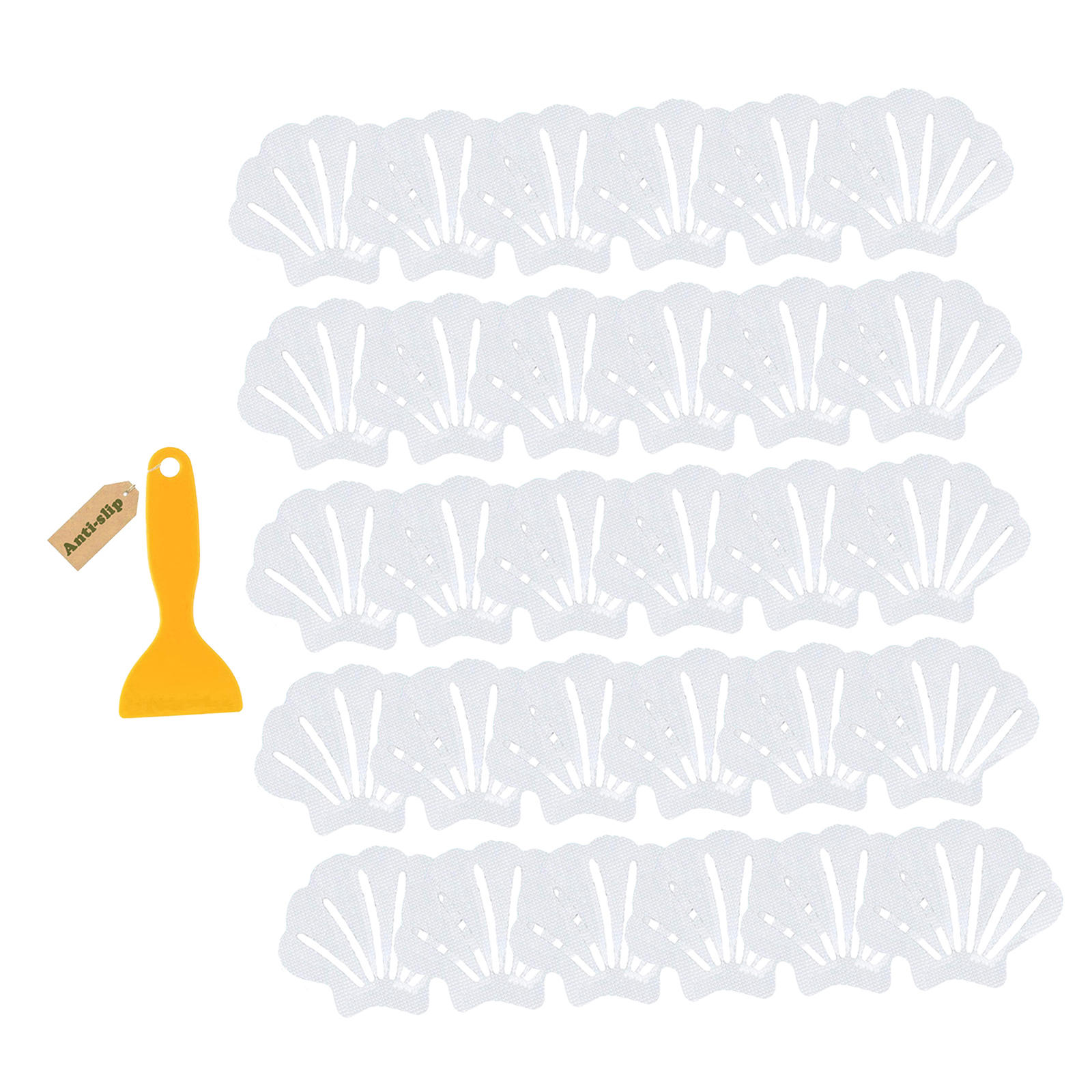 Pegatinas antideslizantes con rascador, pegatinas de seguridad de colores brillantes, resistentes al agua, cinta de alfombra de baño para escaleras y bañera, 30 Uds.