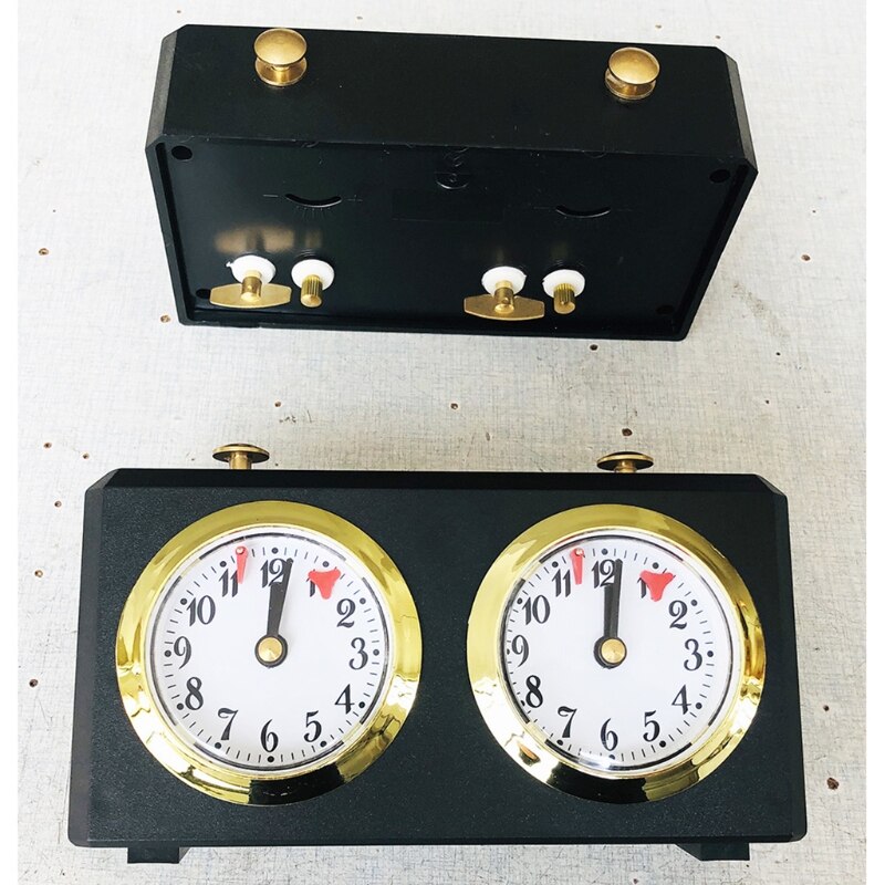 Schaaktimer, schaakklok speltimer analoge klok schaaktimer i-go optellen afteltimer, internationaal
