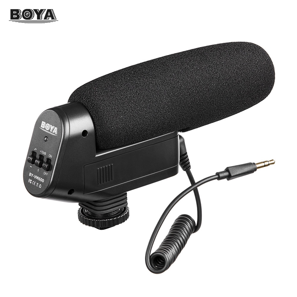 BOYA BY-VM600 microfoon voor meeting Cardioid Directionele Condensator Microfoon Mic voor Canon Sony Nikon Pentax DSLR Camera
