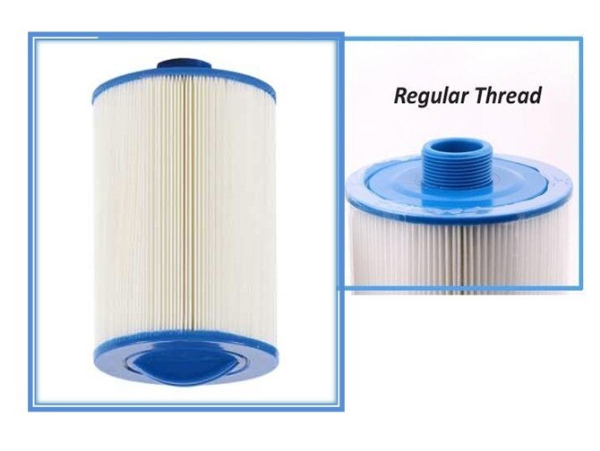 Günstige Whirlpool Spa Filter 8'x6' 205x150mm SAE gewinde Regelmäßige gewinde Plissee Schmelzgeblasenen verfügbar
