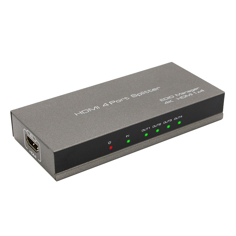4k hdmi splitter 1 in 4 ut hdmi switch stöd 3d 1080p edid hdcp för  , ps4, ps3, blu-ray spelare, dvd, hdtv(eu plug)
