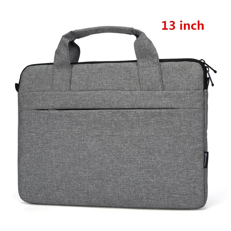 Thin Section Laptop Briefcase Men Women Portable Document Bag Travel Liner Package Ipad Phone Storage Pouch Accessories Supplies: Light grey 13 inch