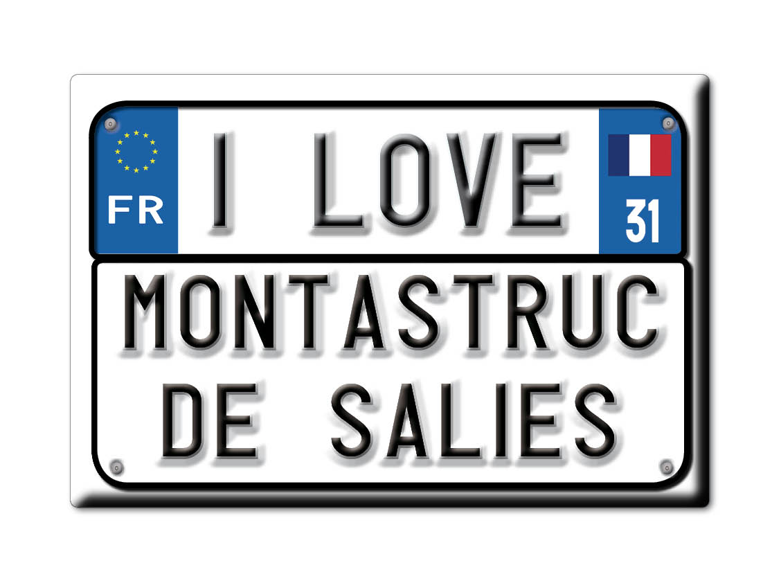 MONTASTRUC DE SALIES CALAMITA MAGNETE BOURGOGNE (31) FRANCIA frigo magnete souvenir I amore regalo: TARGA