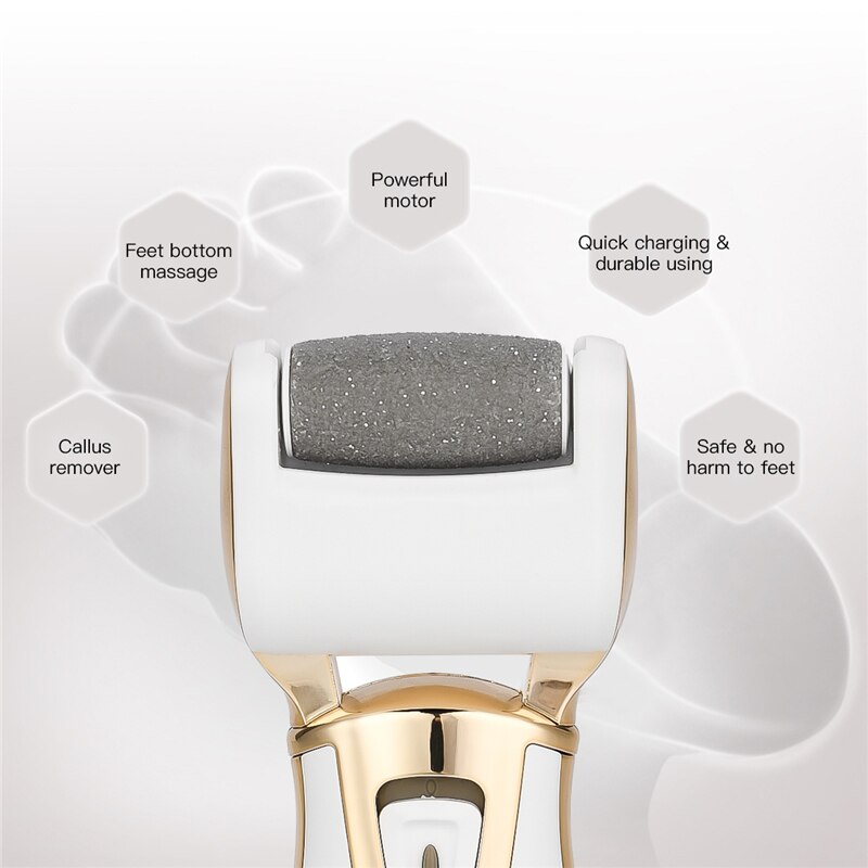 Waterdichte Usb Oplaadbare Elektrische Pedicure Gereedschap Voetverzorging Machine Eelt Remover Dode Huid Remover Voet Bestand Hak Cleaner