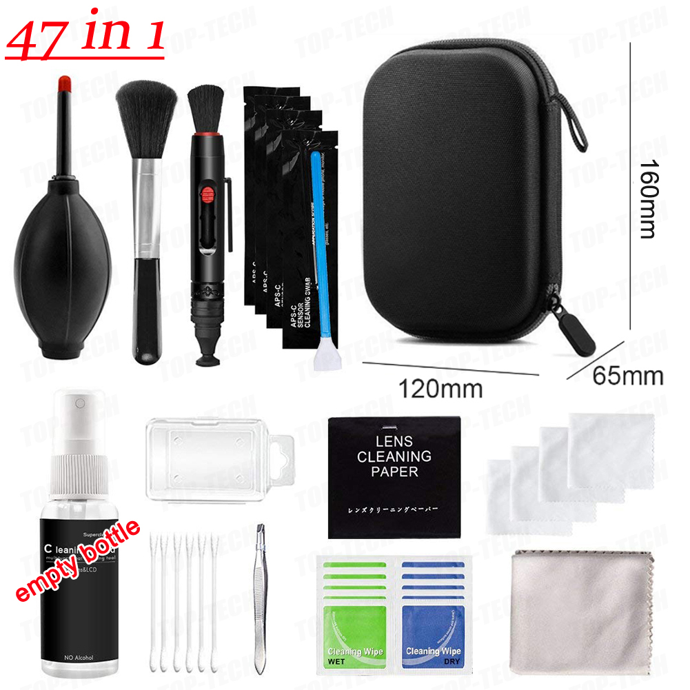 47/35/24/19/7Stck Digitalkamera-Reinigungs einstellen Objektiv reiniger Sensor sauberes einstellen dslr slr Luft staub tuch Luft gebläse PC Telefon reiniger: Rosa