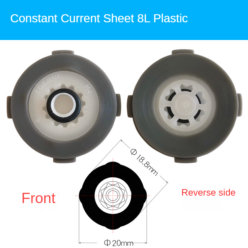 1 Pcs Constant Flow Sheet Built-in Shower Head Top Spray/faucet Flow Limiting Water Saving Sheet Check Valve Water Saver DN15: green