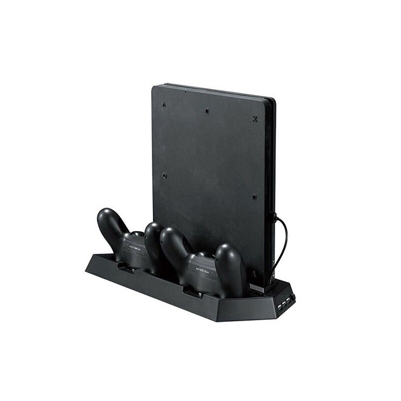 Dual Motoren Lüfter Kühler Ladegerät Bahnhof USB Hub Vertikale Stand für Sony PS4/schlank Konsole