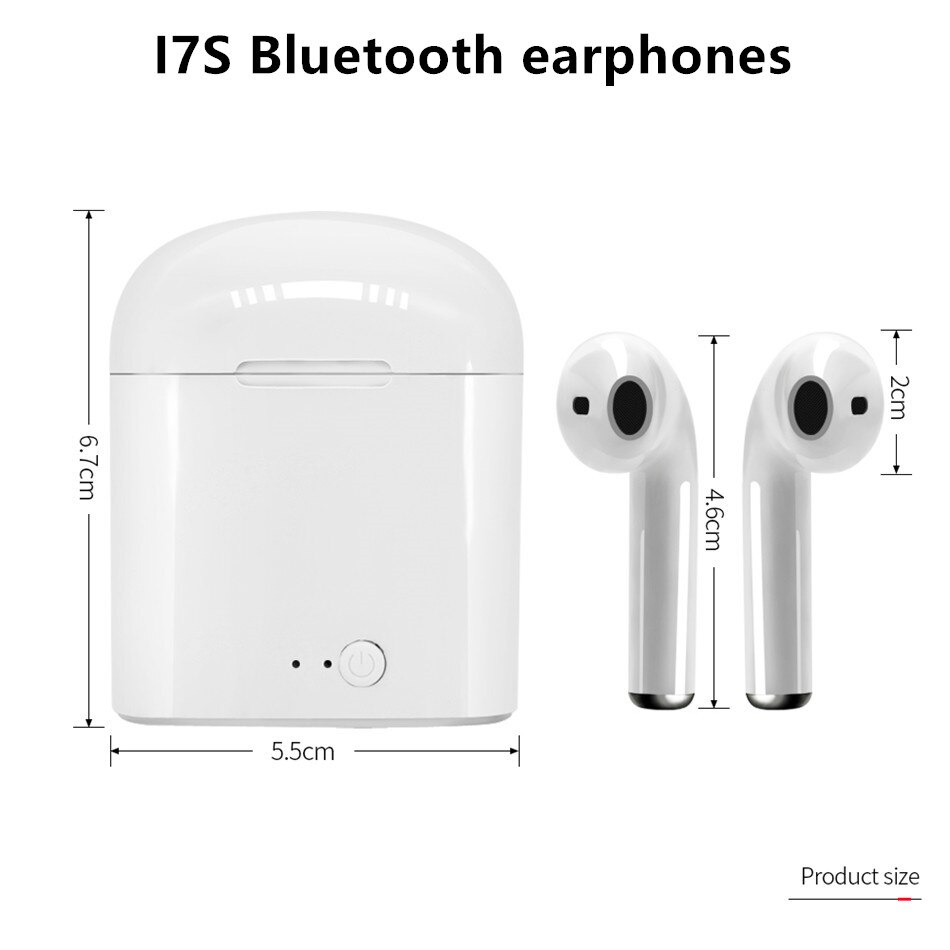 I7s Tws Bluetooth 5.0 Oortelefoon Met Opladen Doos Draadloze Hoofdtelefoon Stereo Sport Waterdichte Oordopjes Headsets Met Microfoon