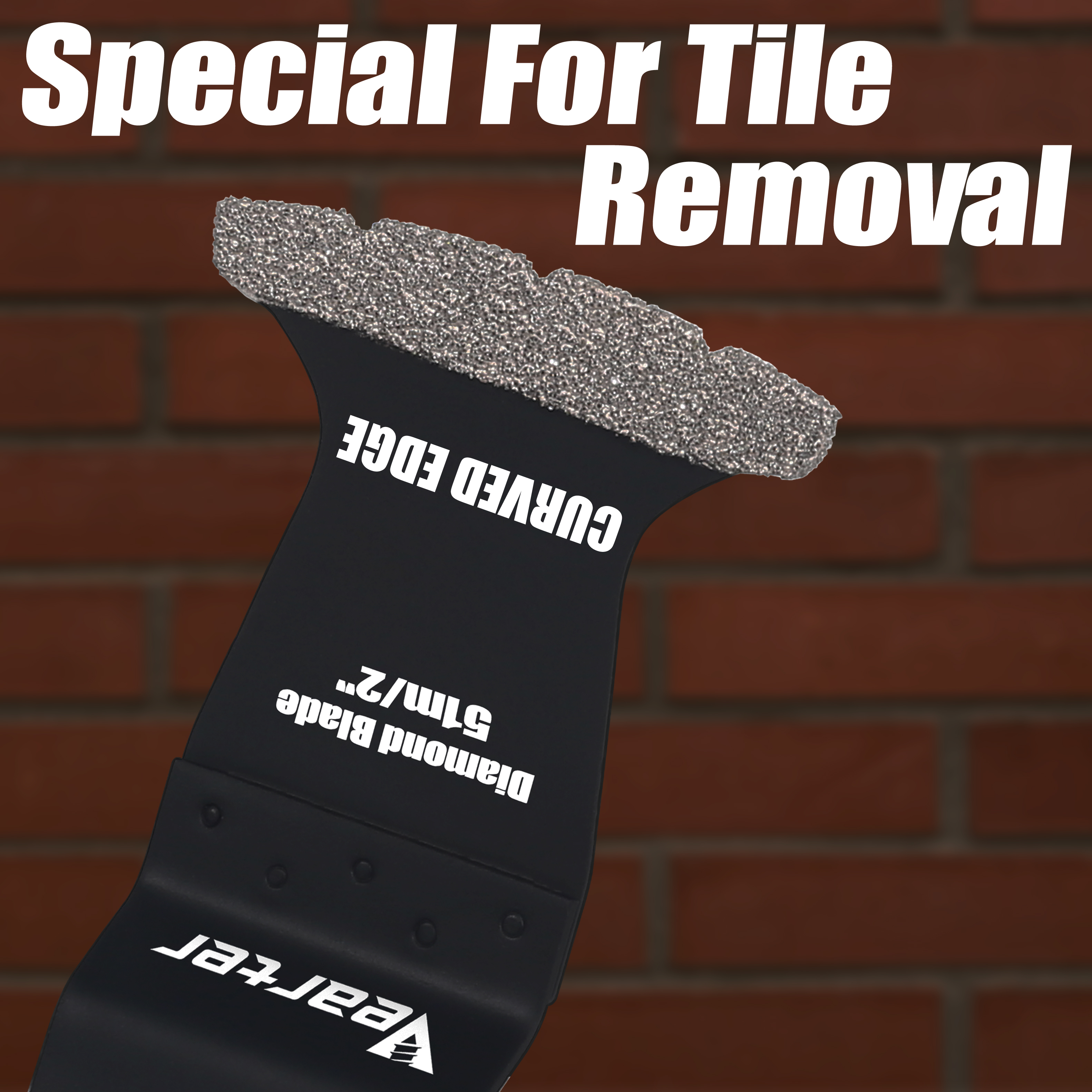 Verater 5Pack Oscillerende Multitool Swing Diamond Blades Mortel Zaagblad Nauwkeurig voor het verwijderen van voegen Luchtsteen Beton