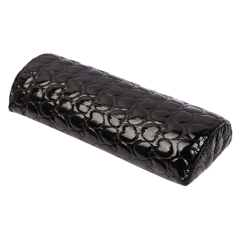 Washable Hand Rest Cushion Equipment Arm Anti Pressure Salon Nail Art Manicure Holder PU Leather Tool: Black