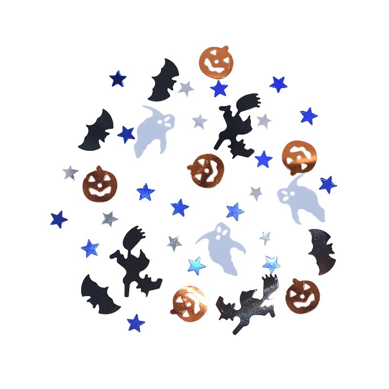 Halloween Confetti Pumpkin Spider Bat ghost Skull Happy Halloween Table Sprinkles Supplies Halloween Decorations Sprinkles