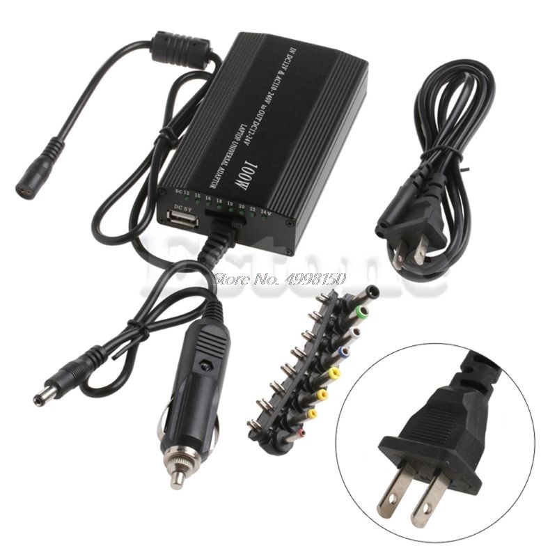 Dc Autolader Notebook Universele Ac Adapter Voeding Voor Laptop 100W 5A Shippingwholesale