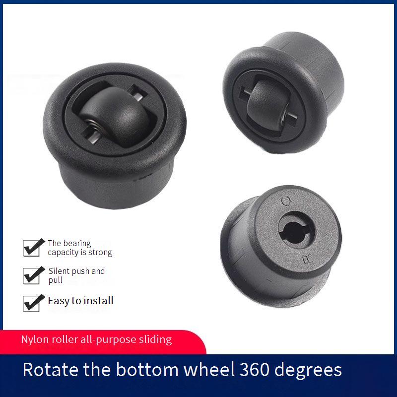 4 pz/lotto 360 ° rotazione libera ruota universale nascosta universale scanalato spingere-tiro tavolo mobili fondo silenzioso direzionale