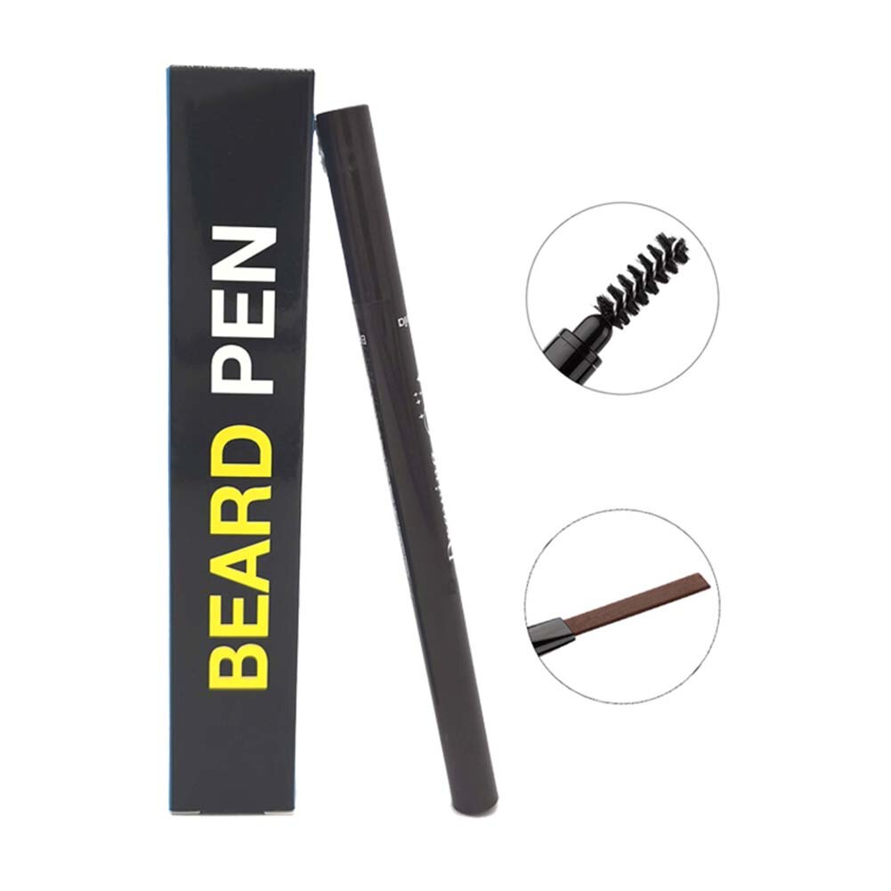 Baard Pen Mannen Kapper Potlood En Borstel Mannelijke Snor Reparatie Vorm Effectieve Verbeteren Gezichtshaar Waterdichte Proof Zweet Styling