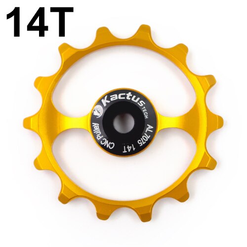 WILDSIDE bike wheel pulley Bearing Jockey pulley wheel set 11 speed ceramic carbon fiber bike rear derailleur guide bicycle part: 14T GOLD