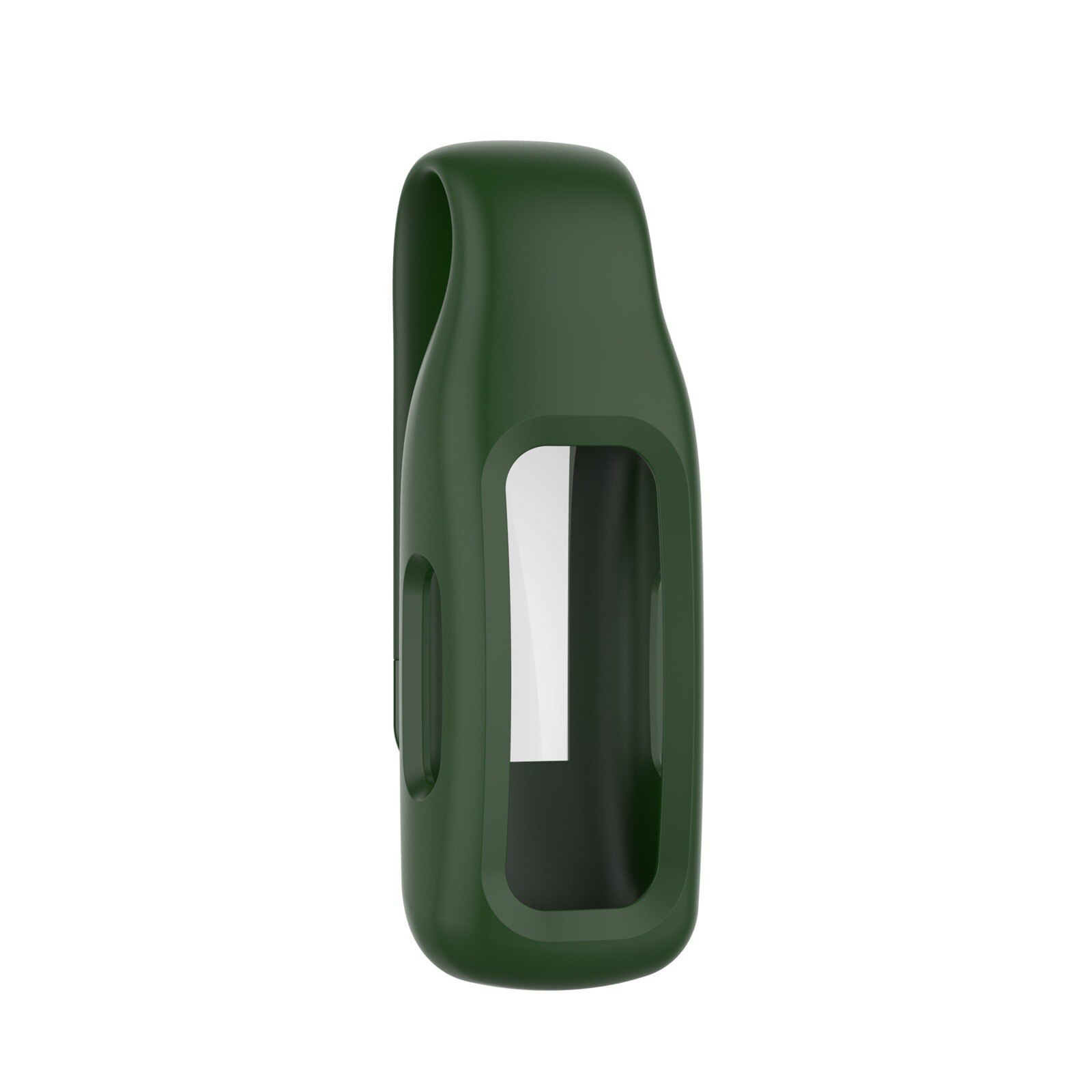 Silicone Case Cover Clasp Clip Holder Replacement Cover Protective Case Skin Clip For Fitbit Inspire-2 Smart Accessories: Army Green